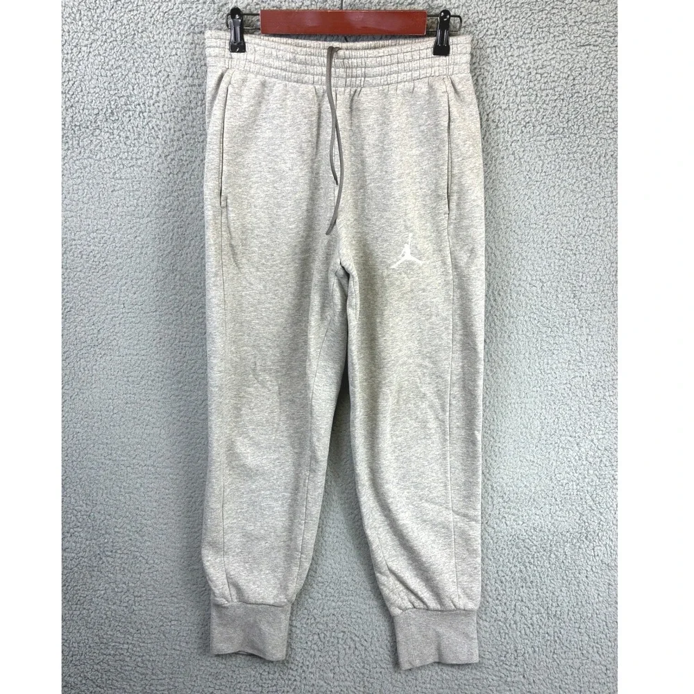 Jordan Jumpman Fleece Jogger Sweatpants Mens M Heather Gray Casual Athleisure